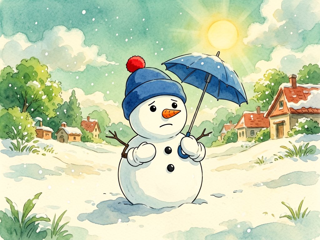 Snowman to Ice Cream Shop