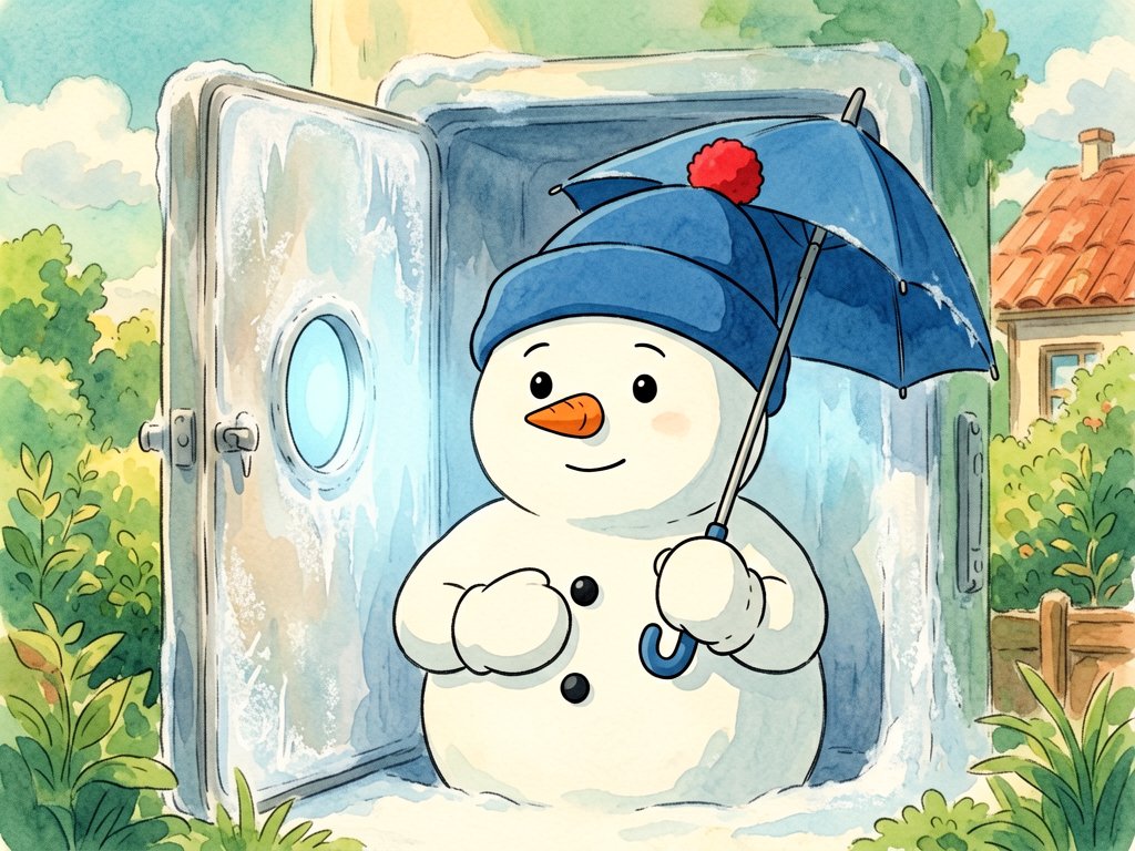 Snowman to Ice Cream Shop