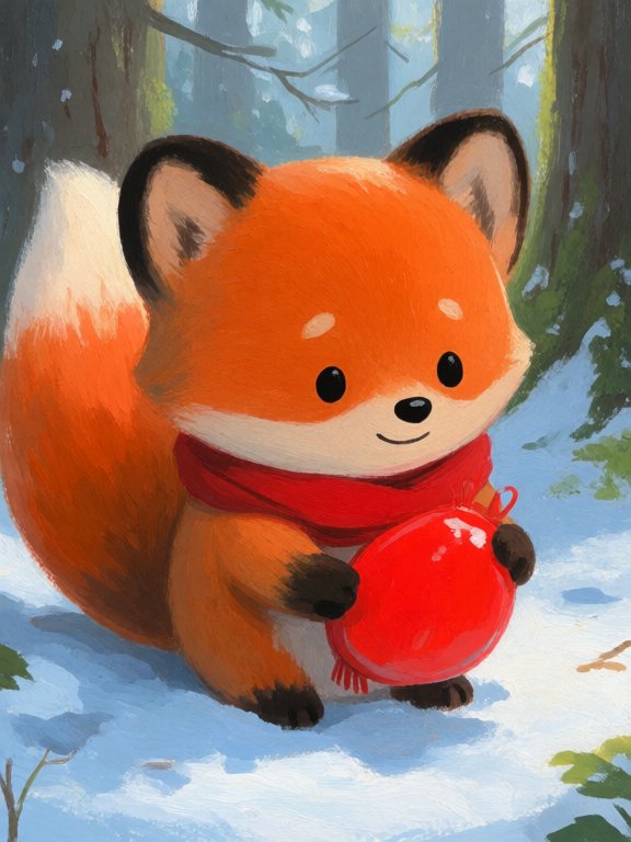 The Red Fox and the Mitten