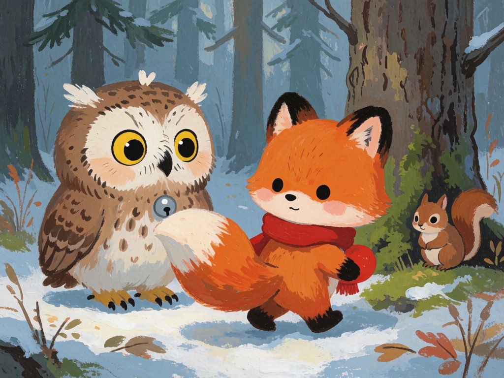 The Red Fox and the Mitten