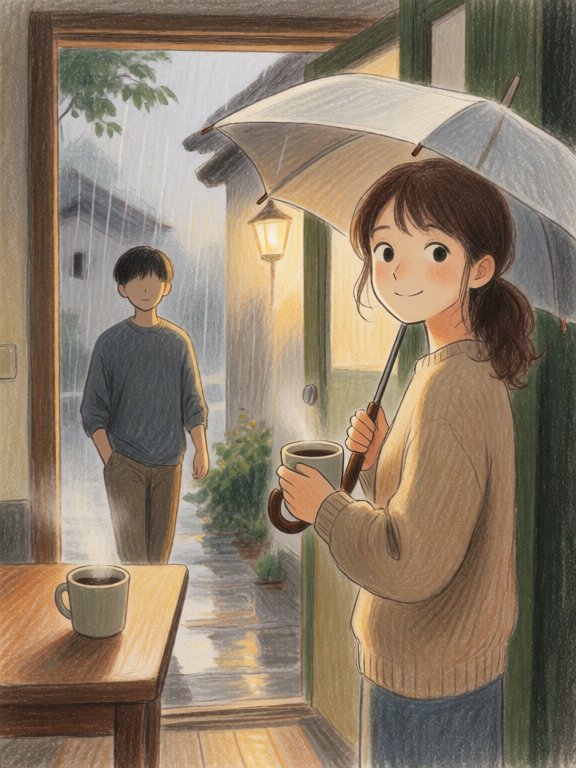 A stranger becomes an unexpected friend.