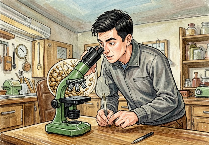 De Mestral looked at the seeds under a microscope.