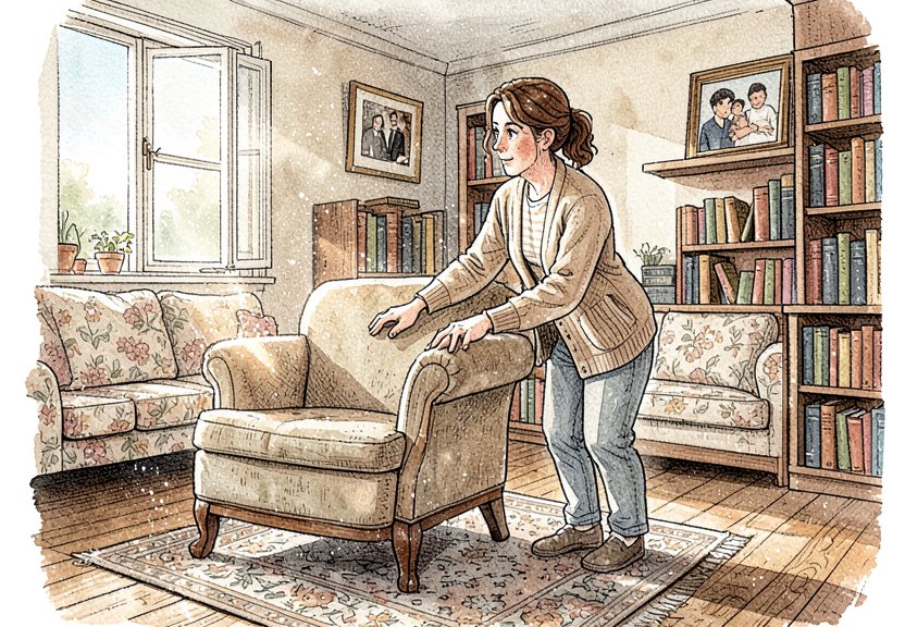 The empty shelves hold ghosts of conversations that used to happen here.